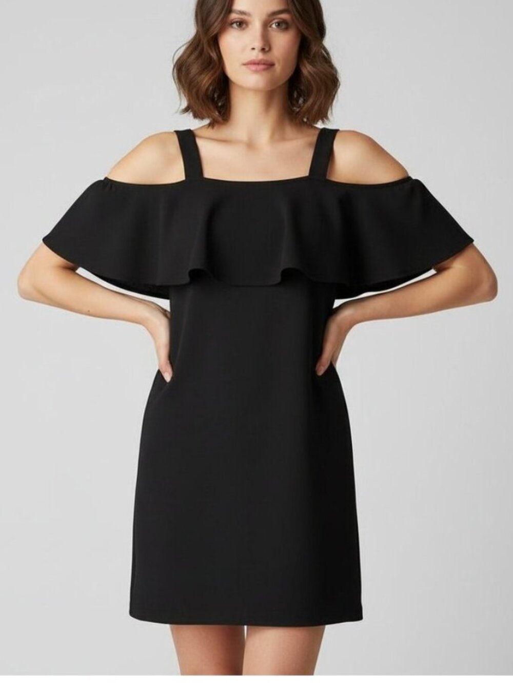 Aritzia Womens Mini Dress XS Off The Shoulders Black Whimsigoth fairy Coquette